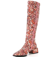 Chelsea & Violet Zayla Groovy Print Tall Boots