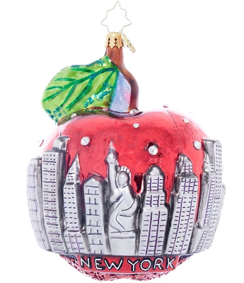 Christopher Radko Big Apple New York City Skyline Sparkle Ornament