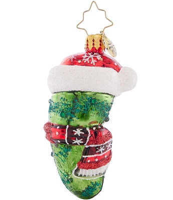 Christopher Radko Chilly Christmas Pickle Gem Ornament