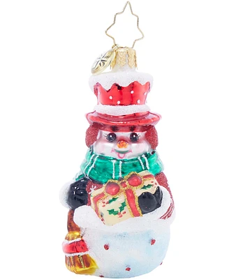 Christopher Radko Christmas Joy Snowman Gem Ornament