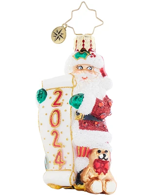 Christopher Radko Holly Jolly 2024 New Year Gem Ornament