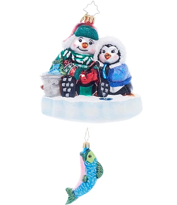 Christopher Radko Ice Fishing Snow Pals Ornament