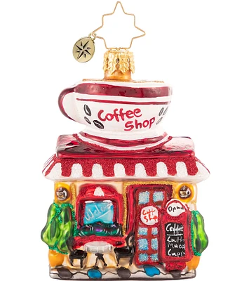 Christopher Radko Wake Up And Smell The Coffee Gem Ornament