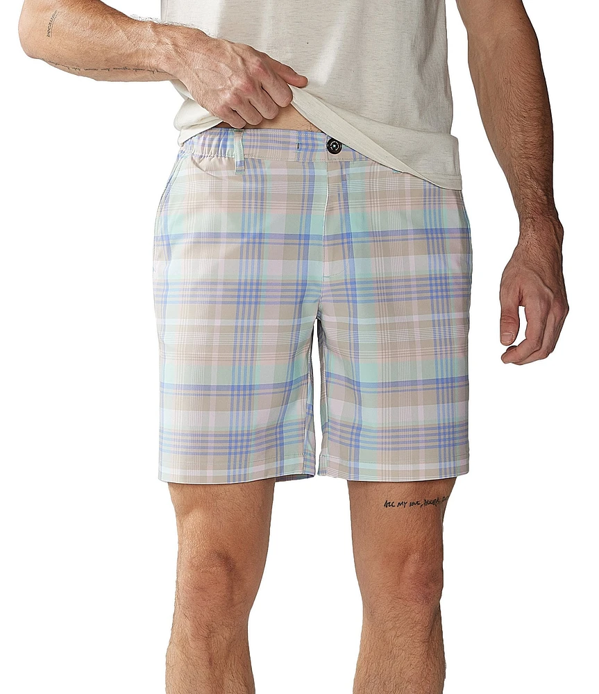 Chubbies Baking Plaid Everywear Performance 8#double; Inseam Shorts