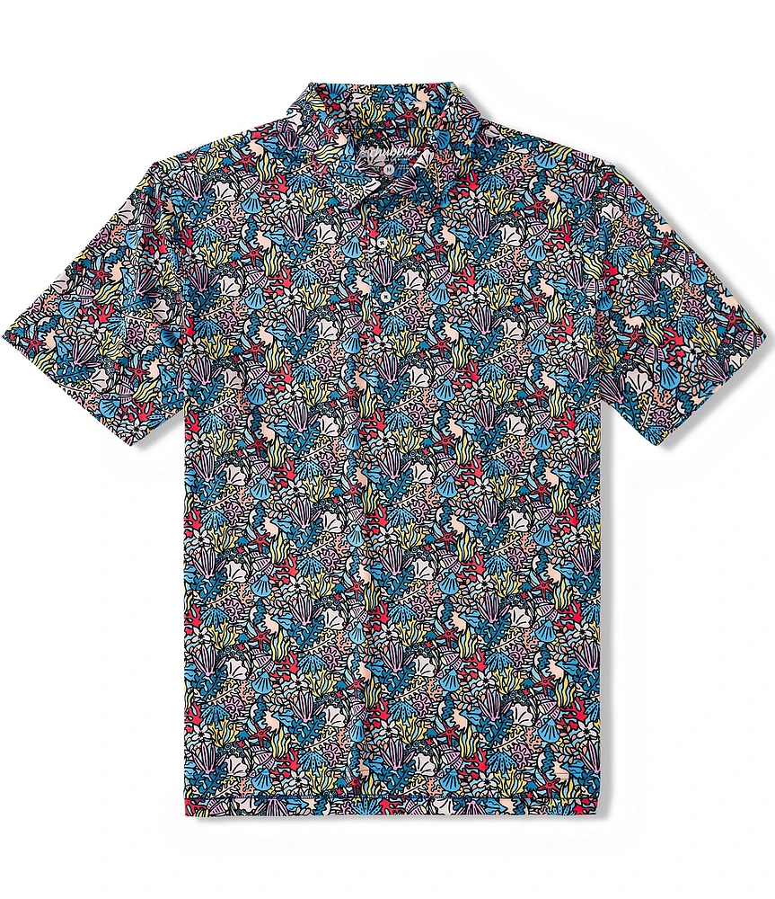 Chubbies Better Reef Explorer Short Sleeve Performance Polo Shirt