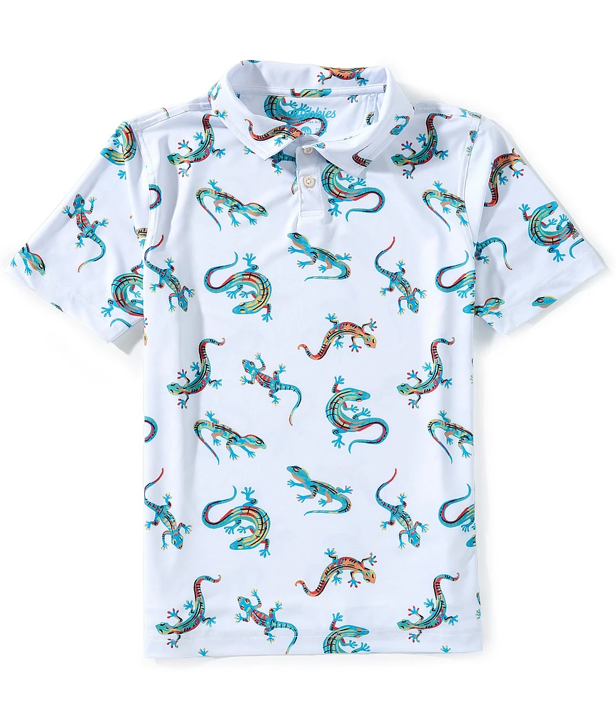 Chubbies Big Boys 8-20 Blizzard Lizard Performance Polo Shirt