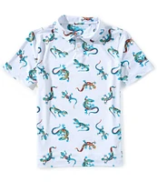 Chubbies Big Boys 8-20 Blizzard Lizard Performance Polo Shirt