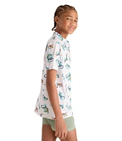 Chubbies Big Boys 8-20 Blizzard Lizard Performance Polo Shirt