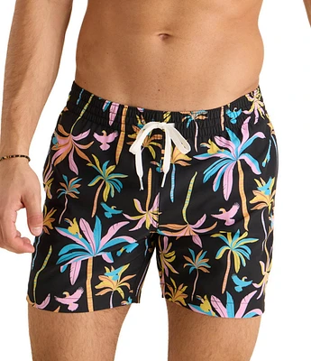 Chubbies Black Night Lights Printed 5.5#double; Inseam Swim Trunks