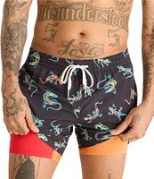 Chubbies Blizzard O' Lizards 5.5#double; Swim Trunks
