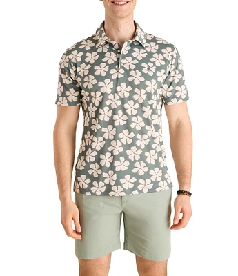 Chubbies Daisy Chain Short Sleeve Knit Polo Shirt