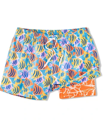 Chubbies Fish Print 5#double; Inseam Swim Trunks
