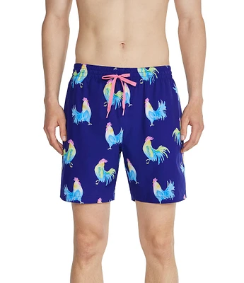 Chubbies Fowl Printed 7#double; Inseam Swim Trunks