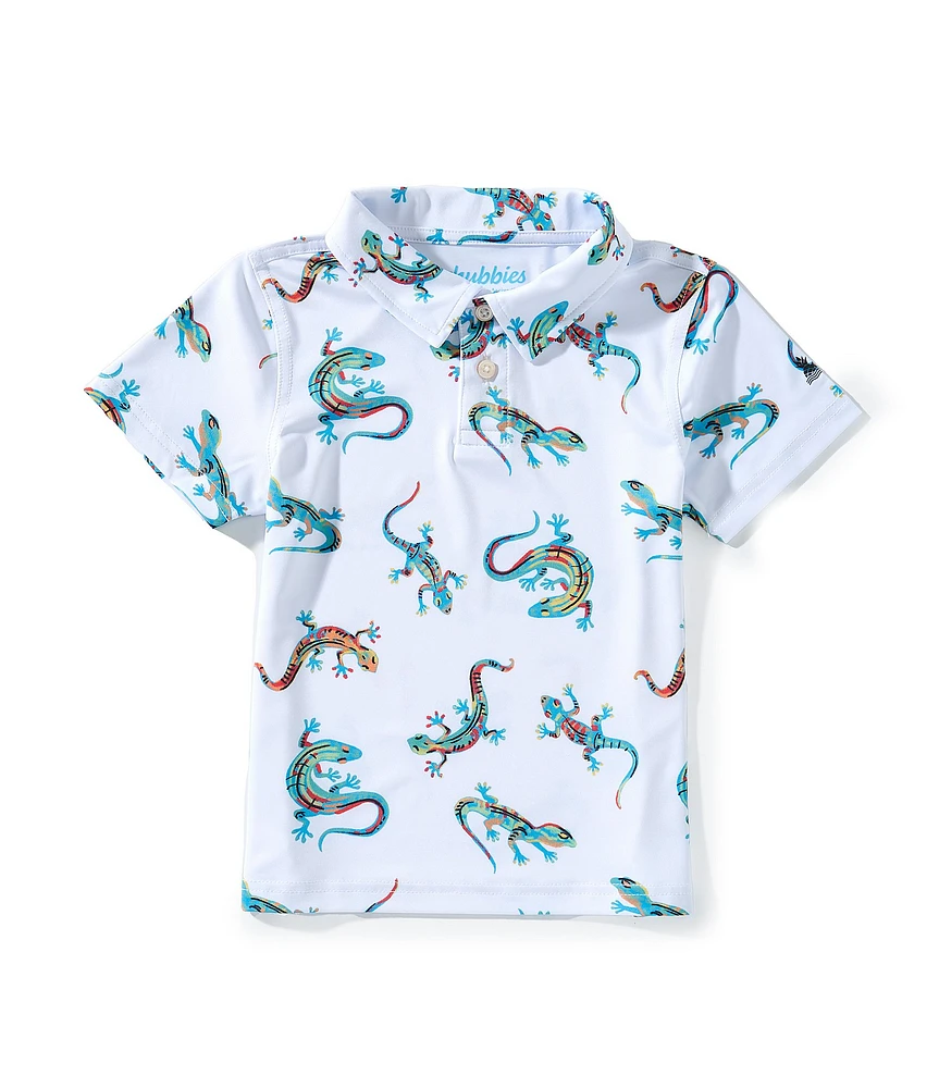 Chubbies Little Boys 2T-7 Blizzard Lizard Performance Polo Shirt