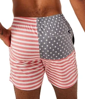 Chubbies Mericas 5.5#double; American Flag Swim Trunks