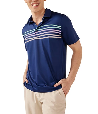 Chubbies Moon Shadow Short Sleeve Perrformance Polo Shirt