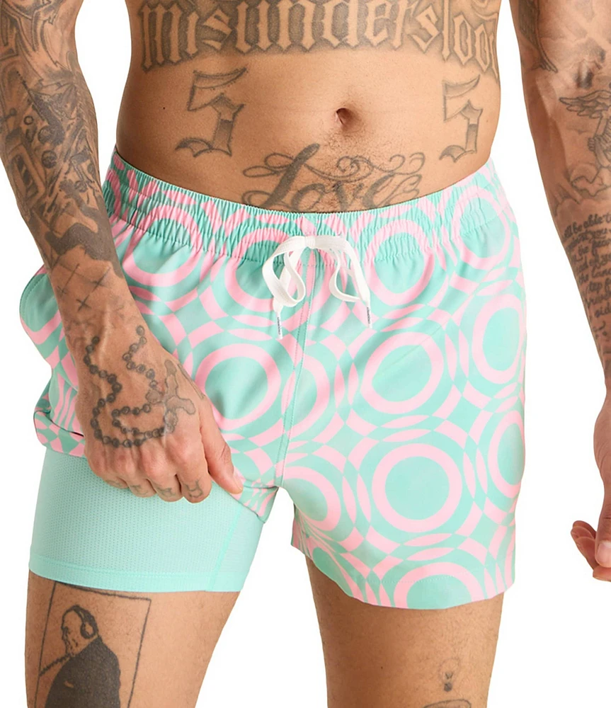 Chubbies Mosaics Classics 4#double; Swim Trunks