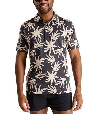 Chubbies Party Time Floral Short Sleeve Performance Polo Shirt