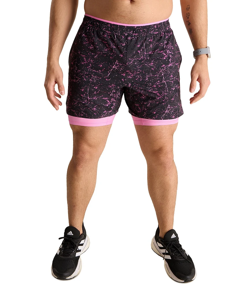 Chubbies Pink Concretes Ultimate Training Technical Performance Lined 5.5#double; Inseam Shorts