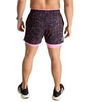 Chubbies Pink Concretes Ultimate Training Technical Performance Lined 5.5#double; Inseam Shorts