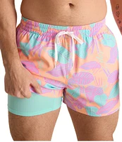 Chubbies Posh Palms Classic 4#double; Swim Trunks