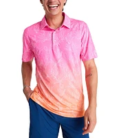 Chubbies Sunset Succulent Short Sleeve Performance Polo Shirt