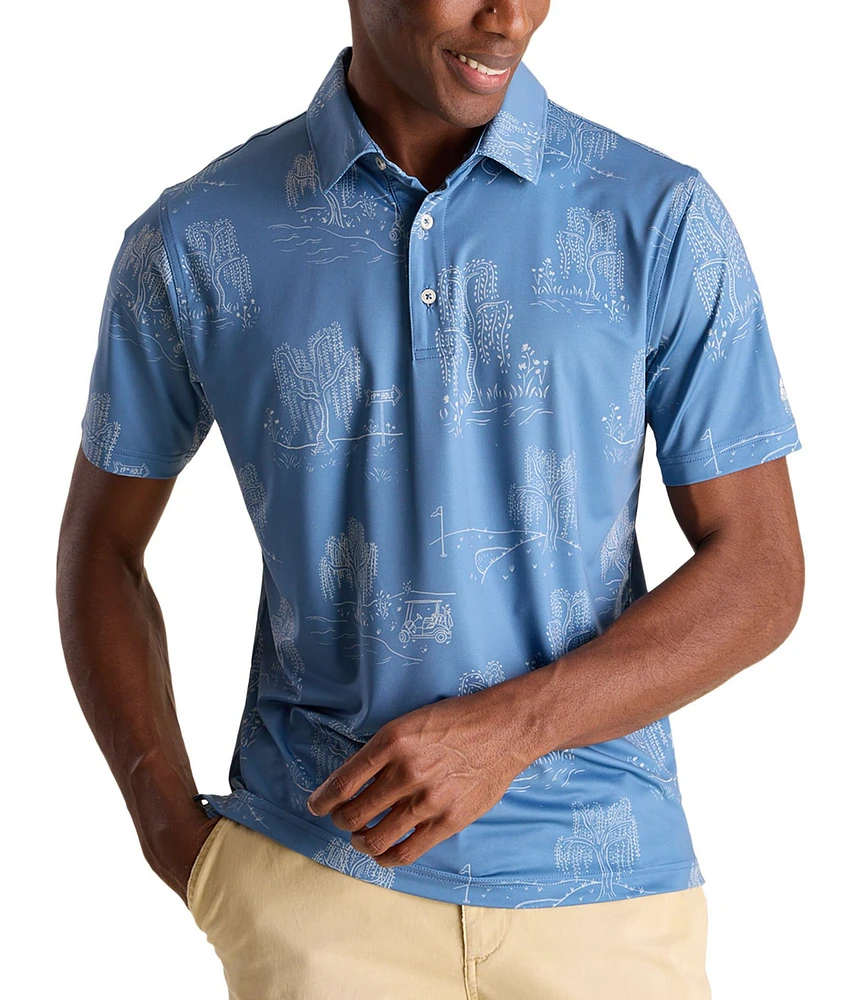 Chubbies The Motion Blur Performance Polo Shirt