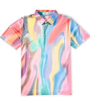 Chubbies The Rainbow Swirl Performance Polo Shirt