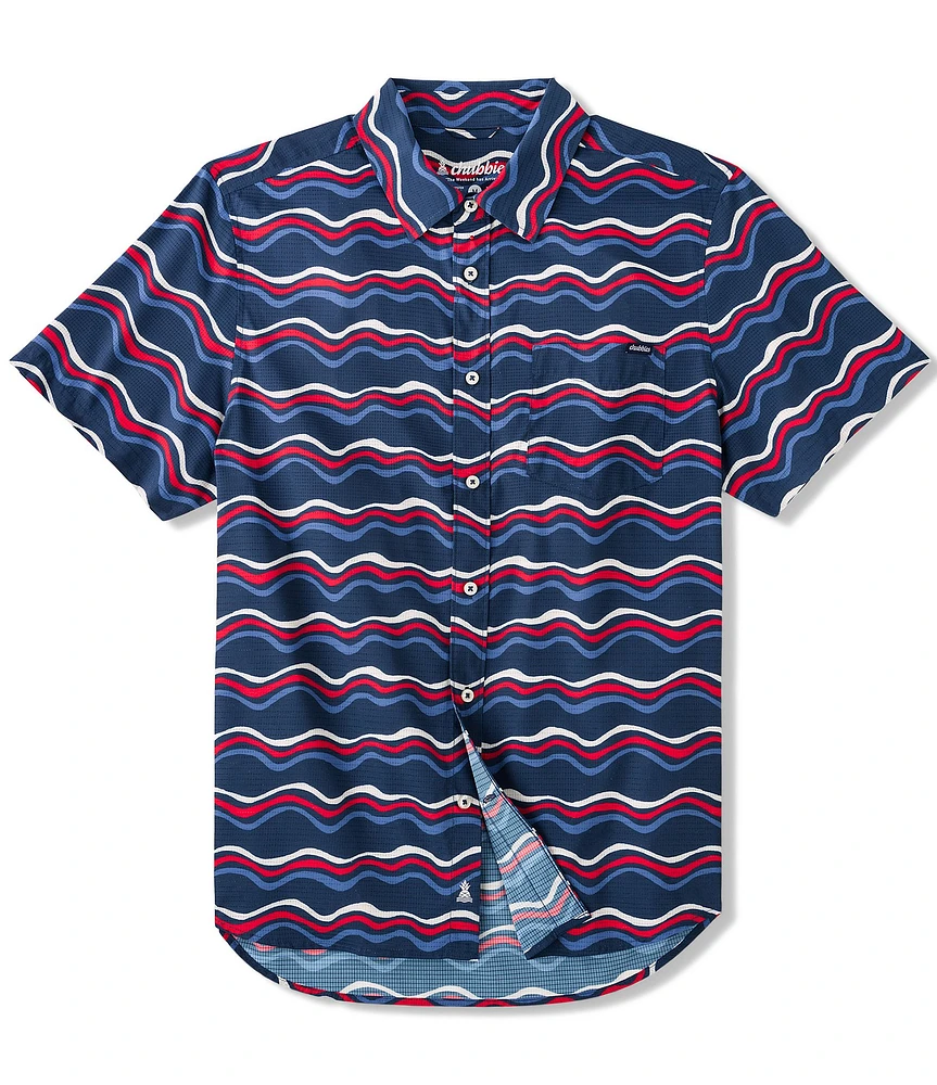 Chubbies The Sea To Shining Sea Short Sleeve Printed Woven Shirt