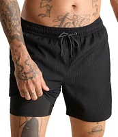 Chubbies The Sketches 5.5#double; Textured Swim Trunks