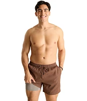 Chubbies The Sketches 5.5#double; Textured Swim Trunks