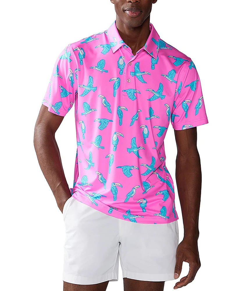 Chubbies Toucan Short Sleeve Performance Polo Shirt