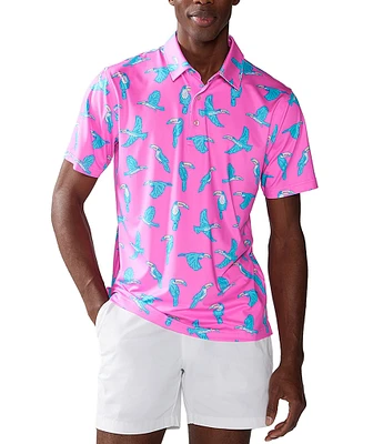 Chubbies Toucan Short Sleeve Performance Polo Shirt