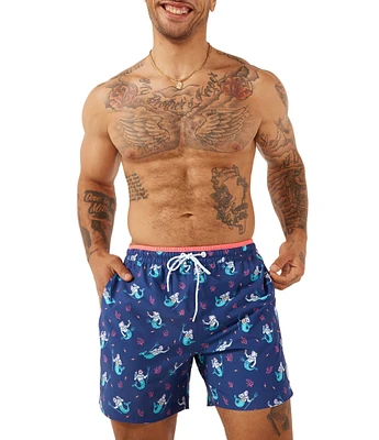 Chubbies Triton Of The Sea 5.5#double; Inseam Classic Swim Trunks