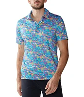 Chubbies Tropical Bunch Short Sleeve Performance Polo Shirt