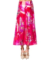 CIEBON Coordinating Pheona Floral Printed Pleated Midi Skirt