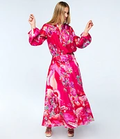 CIEBON Coordinating Pheona Floral Printed Pleated Midi Skirt