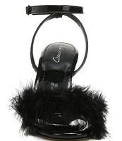 Circus NY by Sam Edelman Brenna Ostrich Feather Ankle Strap Dress Sandals