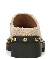 Circus NY by Sam Edelman Annie Sherpa Chain Bit Platform Clogs