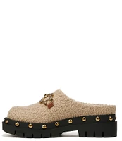 Circus NY by Sam Edelman Annie Sherpa Chain Bit Platform Clogs