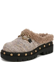 Circus NY by Sam Edelman Annie Cozy Knit Chain Bit Platform Clogs