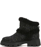 Circus NY by Sam Edelman Clare Knit Faux Shearling Cold Weather Booties