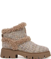 Circus NY by Sam Edelman Clare Knit Faux Shearling Cold Weather Booties