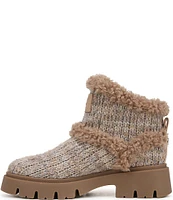 Circus NY by Sam Edelman Clare Knit Faux Shearling Cold Weather Booties