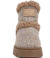 Circus NY by Sam Edelman Clare Knit Faux Shearling Cold Weather Booties