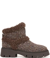 Circus NY by Sam Edelman Clare Knit Faux Shearling Cold Weather Booties