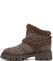 Circus NY by Sam Edelman Clare Knit Faux Shearling Cold Weather Booties