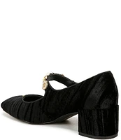 Circus NY by Sam Edelman Elaine Velvet Embellished Mary Jane Dress Pumps