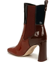 Circus NY by Sam Edelman Elle Colorblock Patent Square Toe Heeled Booties