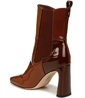 Circus NY by Sam Edelman Elle Colorblock Patent Square Toe Heeled Booties